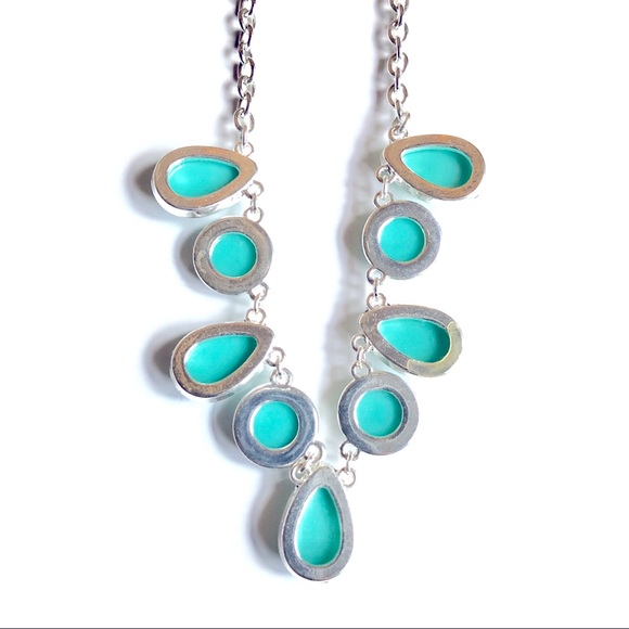 NEW LIZ CLAIBORNE Turquoise Necklace 18” - Picture 5 of 14